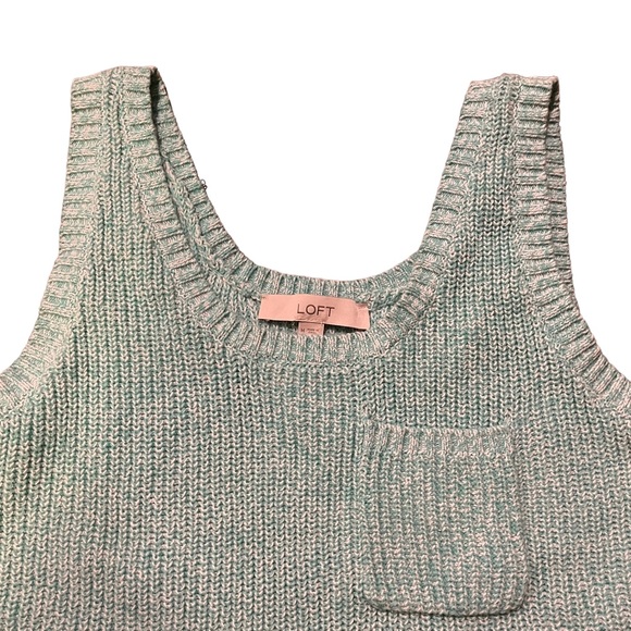 Loft Green Sweater Tank Top | Women’s M - Picture 2 of 7